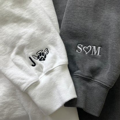 Custom Embroidered Roman Numerals Sweatshirts - Personalized Anniversary Date