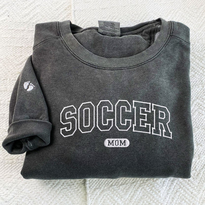 Custom Embroidered Soccer Mom Sweatshirt