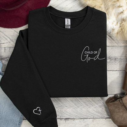 Custom Embroidered Sweatshirts & Hoodies - Personalized Child of God for Christians