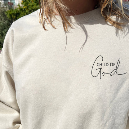 Custom Embroidered Sweatshirts & Hoodies - Personalized Child of God for Christians