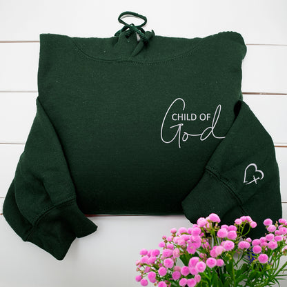 Custom Embroidered Sweatshirts & Hoodies - Personalized Child of God for Christians