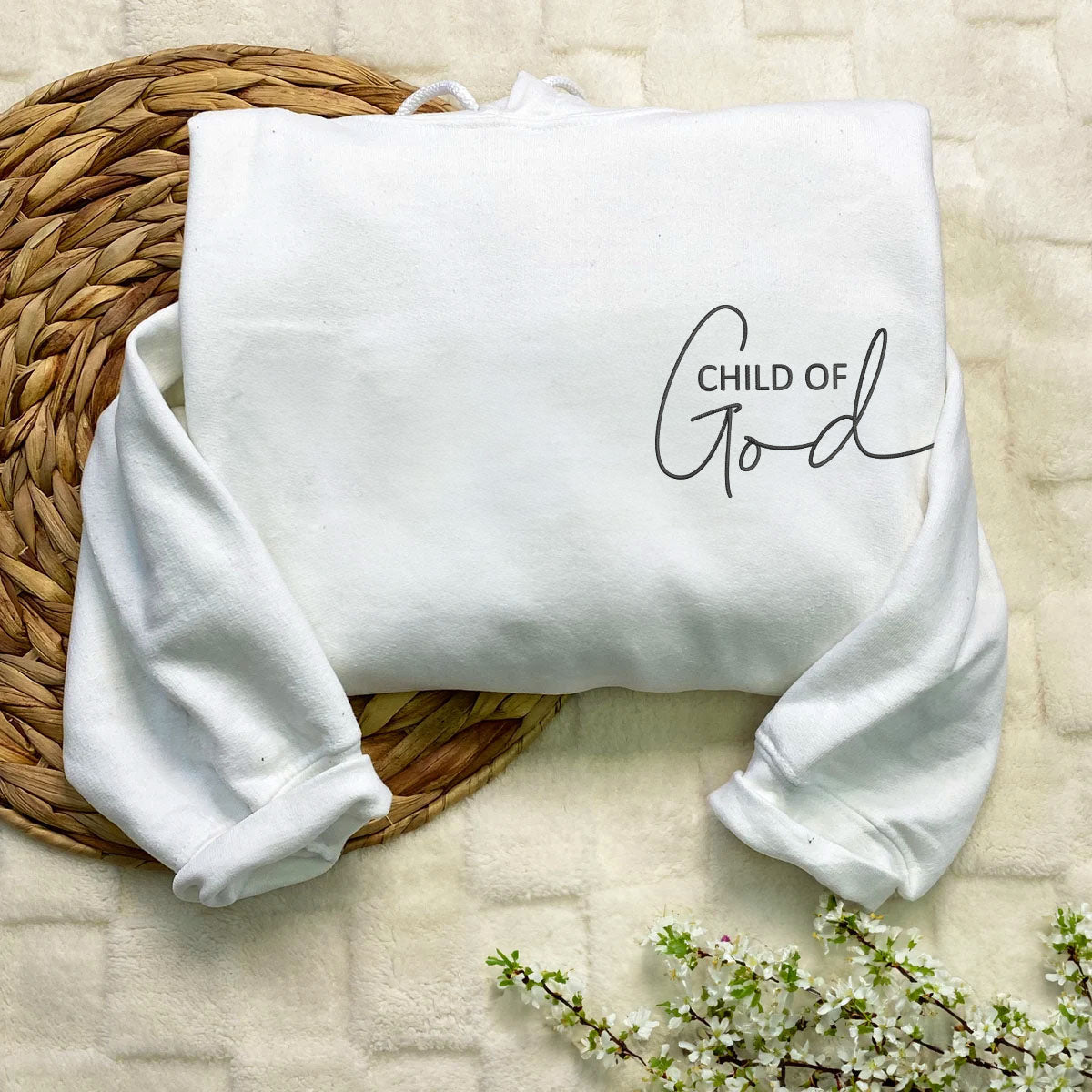 Custom Embroidered Sweatshirts & Hoodies - Personalized Child of God for Christians