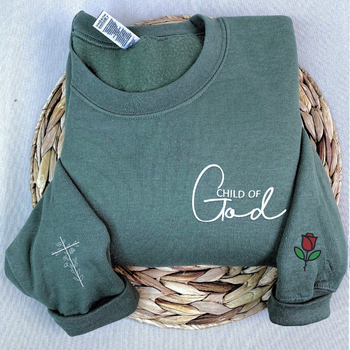 Custom Embroidered Sweatshirts & Hoodies - Personalized Child of God for Christians