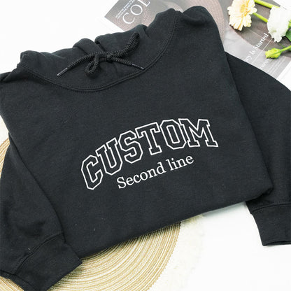 Custom Embroidered Sweatshirts & Hoodies - Personalized Custom Text