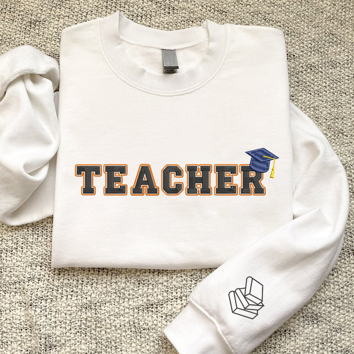 Custom Embroidered Sweatshirts & Hoodies - Personalized Gift for Teacher