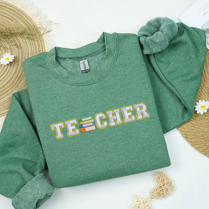 Custom Embroidered Sweatshirts & Hoodies - Personalized Gift for Teacher