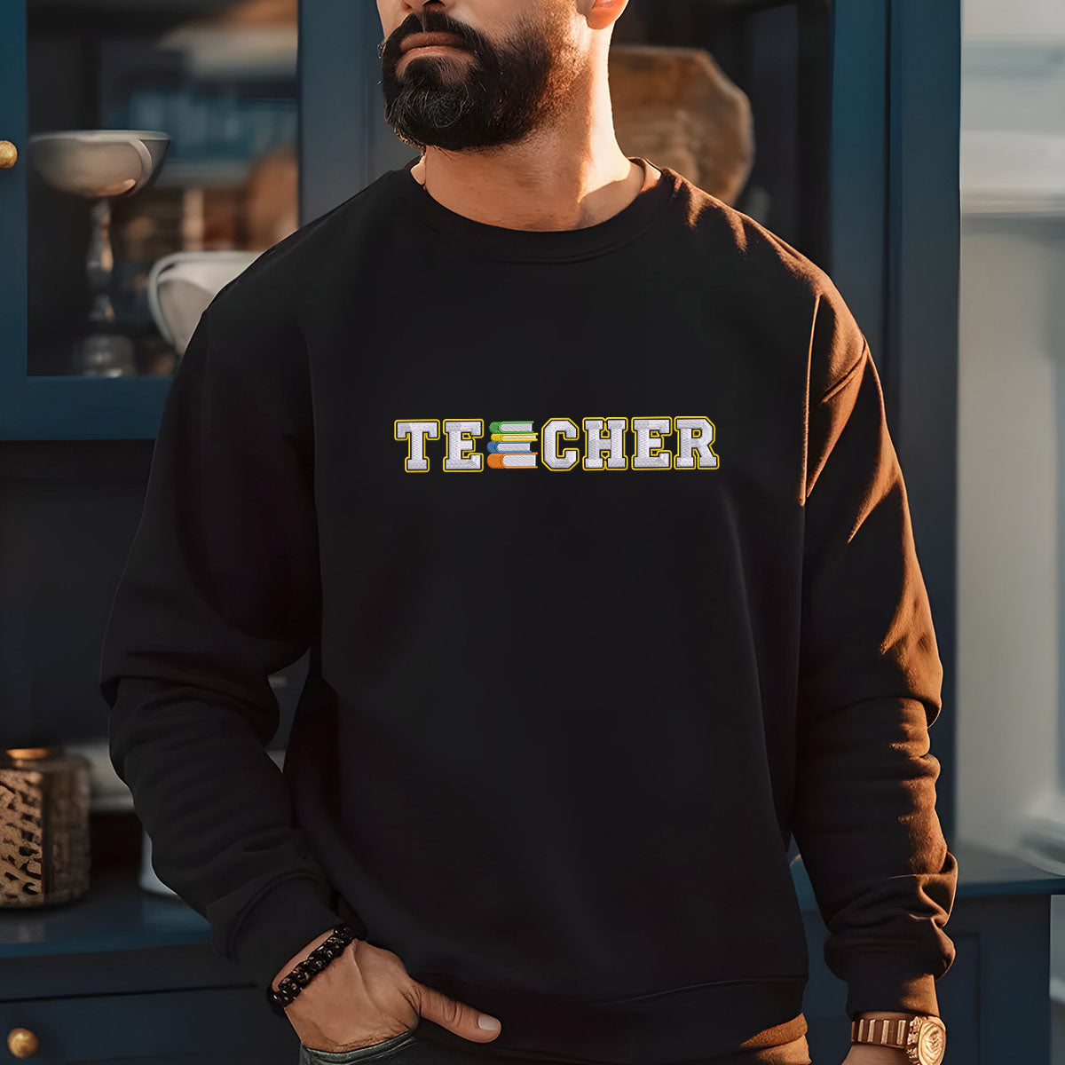 Custom Embroidered Sweatshirts & Hoodies - Personalized Gift for Teacher