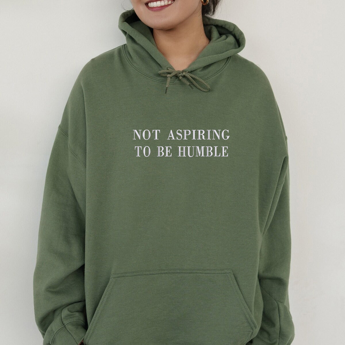 Custom Embroidered Sweatshirts & Hoodies - Personalized Not Aspiring To Be Humble