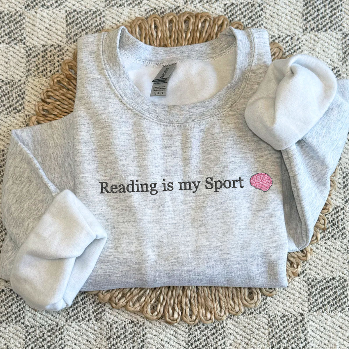 Custom Embroidered Sweatshirts & Hoodies - Personalized Reading is My Sport