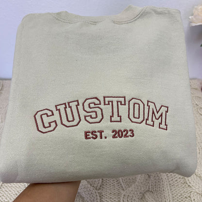 Custom Embroidered Sweatshirts & Hoodies – Personalized Text, Photo, Logo for Team/Company