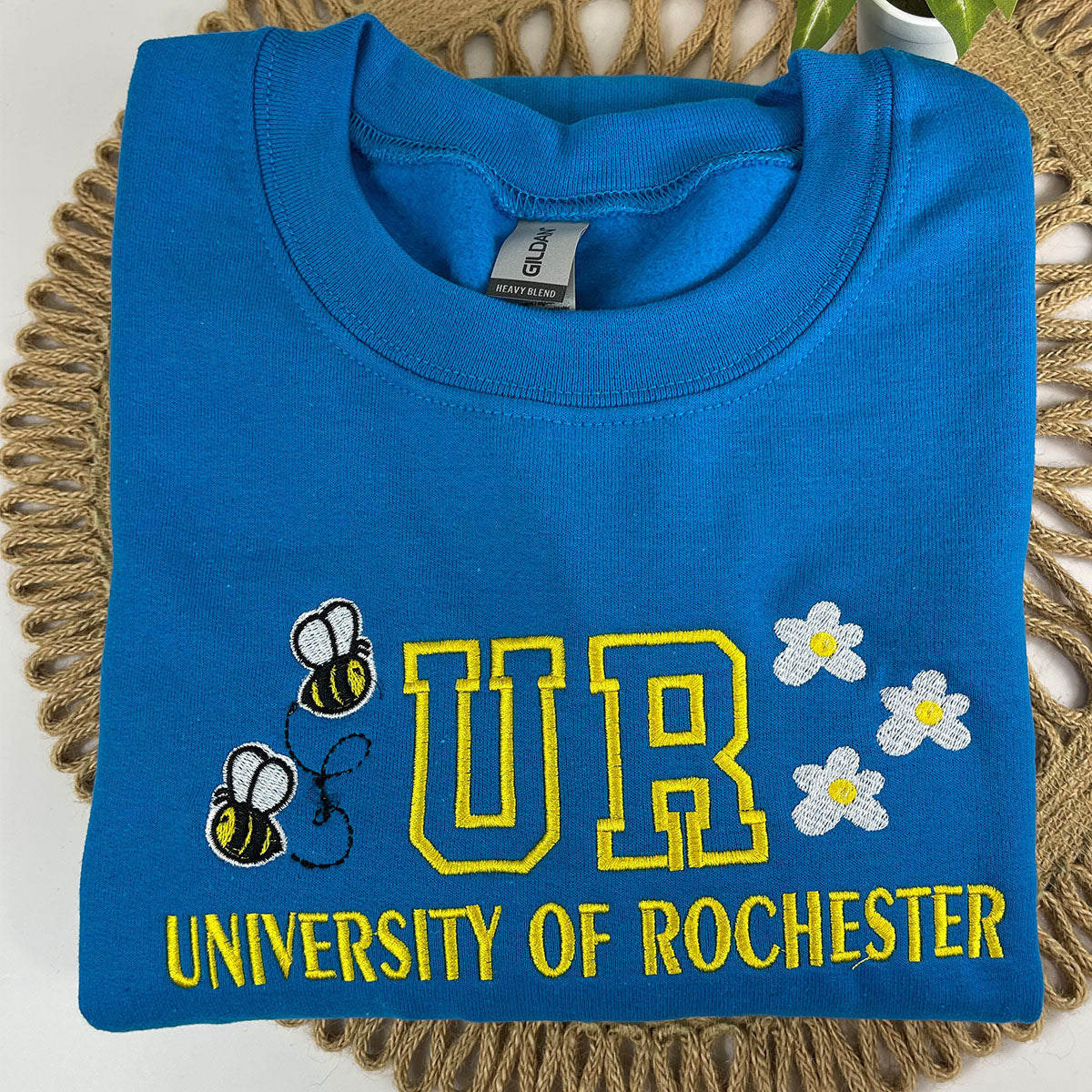 Custom Embroidered University College Initials Sweatshirt Hoodie, Unique Gift for Freshman