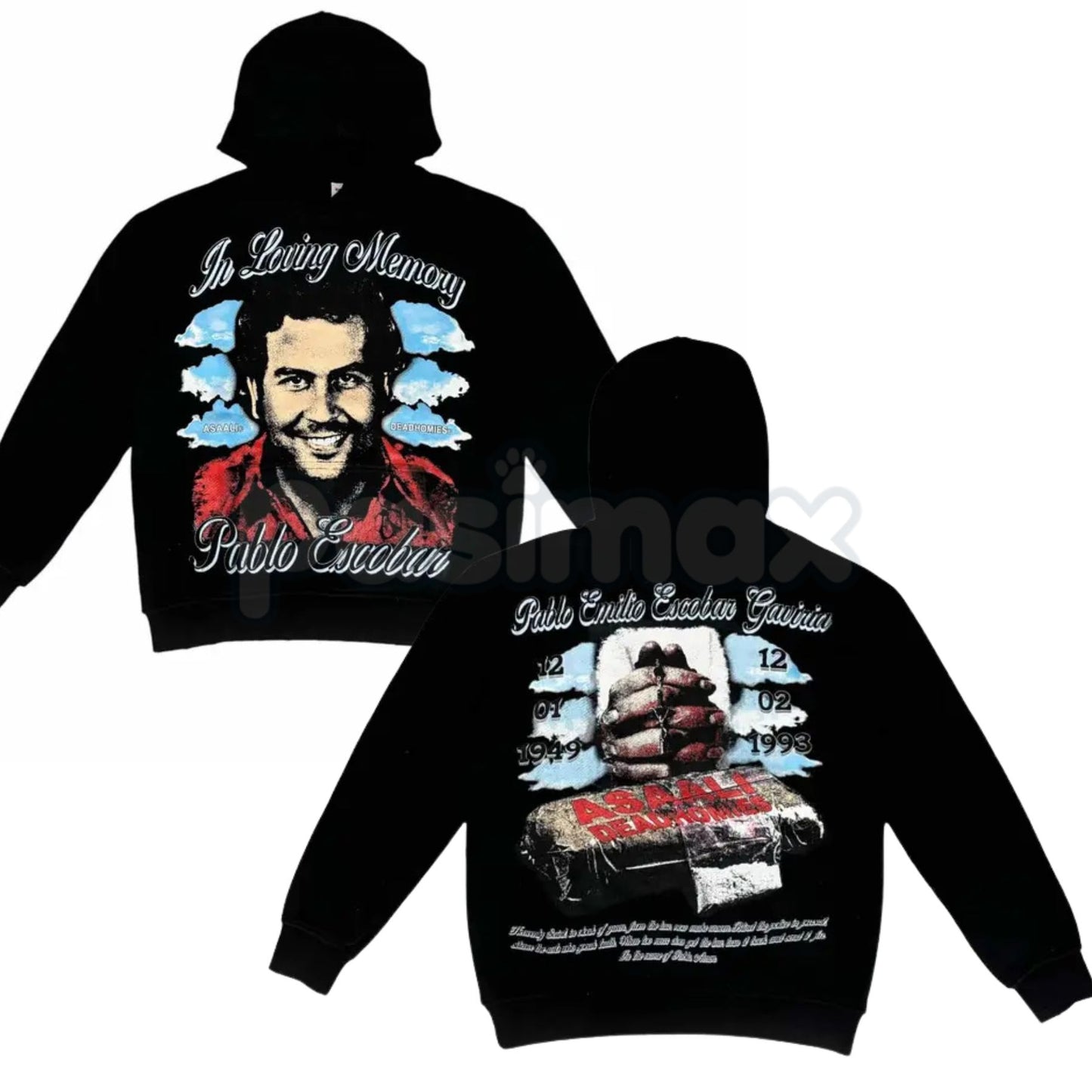 DEADHOMIE$ In Loving Memory Pullover – Memorial Tribute Hoodie, Loss & Remembrance Graphic Streetwear, Unisex-Pasimax