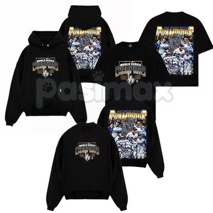 DODGERS WORLD SERIES CHAMPS 2025 Hoodie – Commemorative Dodgers Nation Fan Pullover, Unisex Championship Apparel-Pasimax