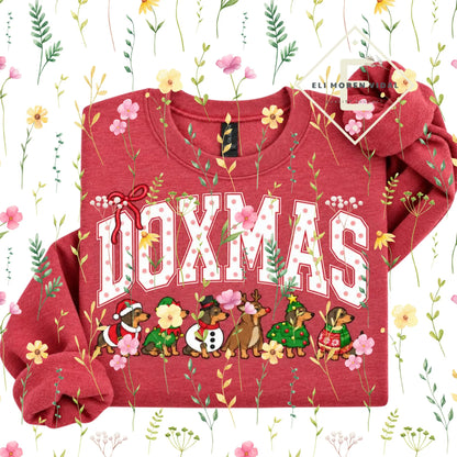 Christmas 30+ Dog Breed Sweatshirt | Merry Dogmas Holly Xmas Crewneck