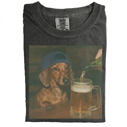 Comfort Colors® Custom Dog Breeds Beer T-Shirt – Vintage 90s Funny Edgy Dog Meme Tee, Aesthetic Brewery Lover Dog Dad Gift Shirt