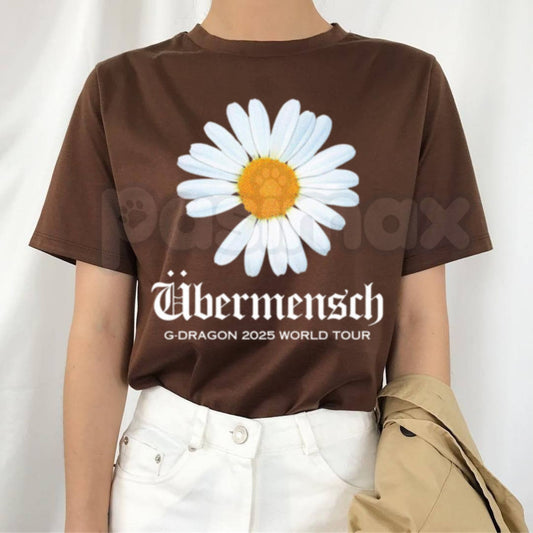 "Daisy Ubermensch World Tour 2025" T-Shirt – Retro Indie Music Graphic Tee, Remastered Heavy Cotton Post-Punk Top, Soft Lived-In Heavyweight Concert Tour Shirt, Made in USA-Pasimax