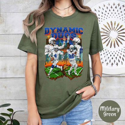 Dak Prescott & CeeDee Lamb Dallas Football T-Shirt – Star Dynamic Duo Unisex Tee-Pasimax