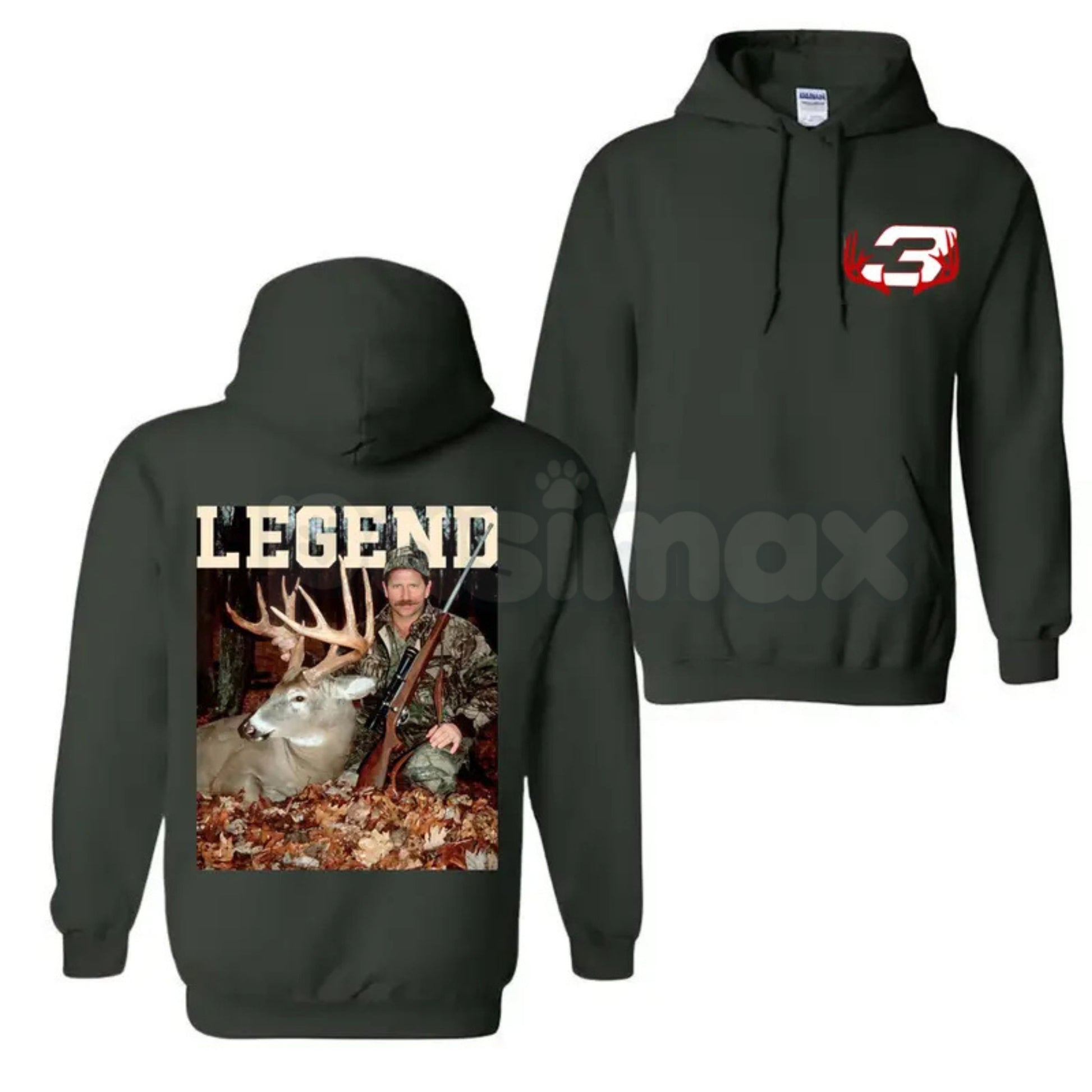 Dale Earnhardt With Deer Hoodie – Vintage Hunting Season Pullover, NASCAR Legend Fan & Outdoors Apparel, Unisex-Pasimax