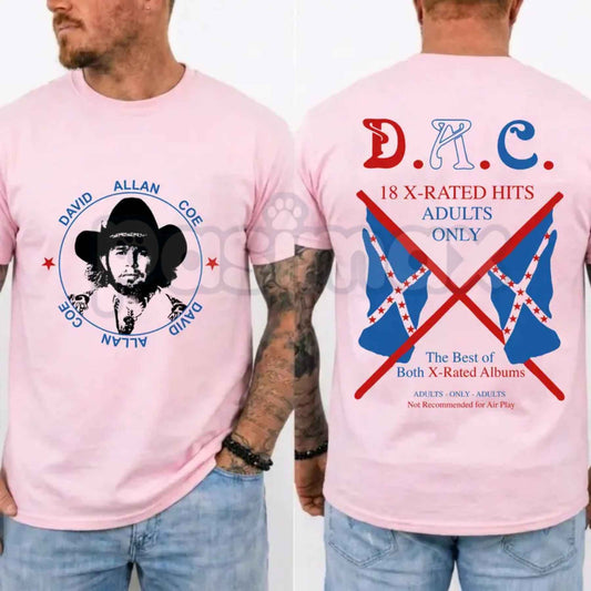 David Allan Coe T-Shirt – Vintage Outlaw Country Music Unisex Cotton Graphic Tee-Pasimax