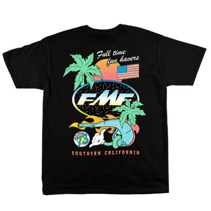 Day Glo FMF Racing 2-Sided Tee - Fluorescent Graphic Shirt, Biker & Truck Fan Apparel-Pasimax