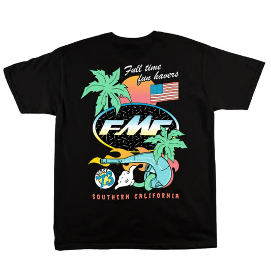 Day Glo FMF Racing 2-Sided Tee - Fluorescent Graphic Shirt, Biker & Truck Fan Apparel-Pasimax