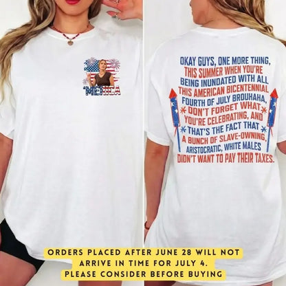 Dazed and Confused Ginny Stroud 4th of July T-Shirt – Two-Sided Retro 70s Cult Film Unisex Graphic Te-Paimax
