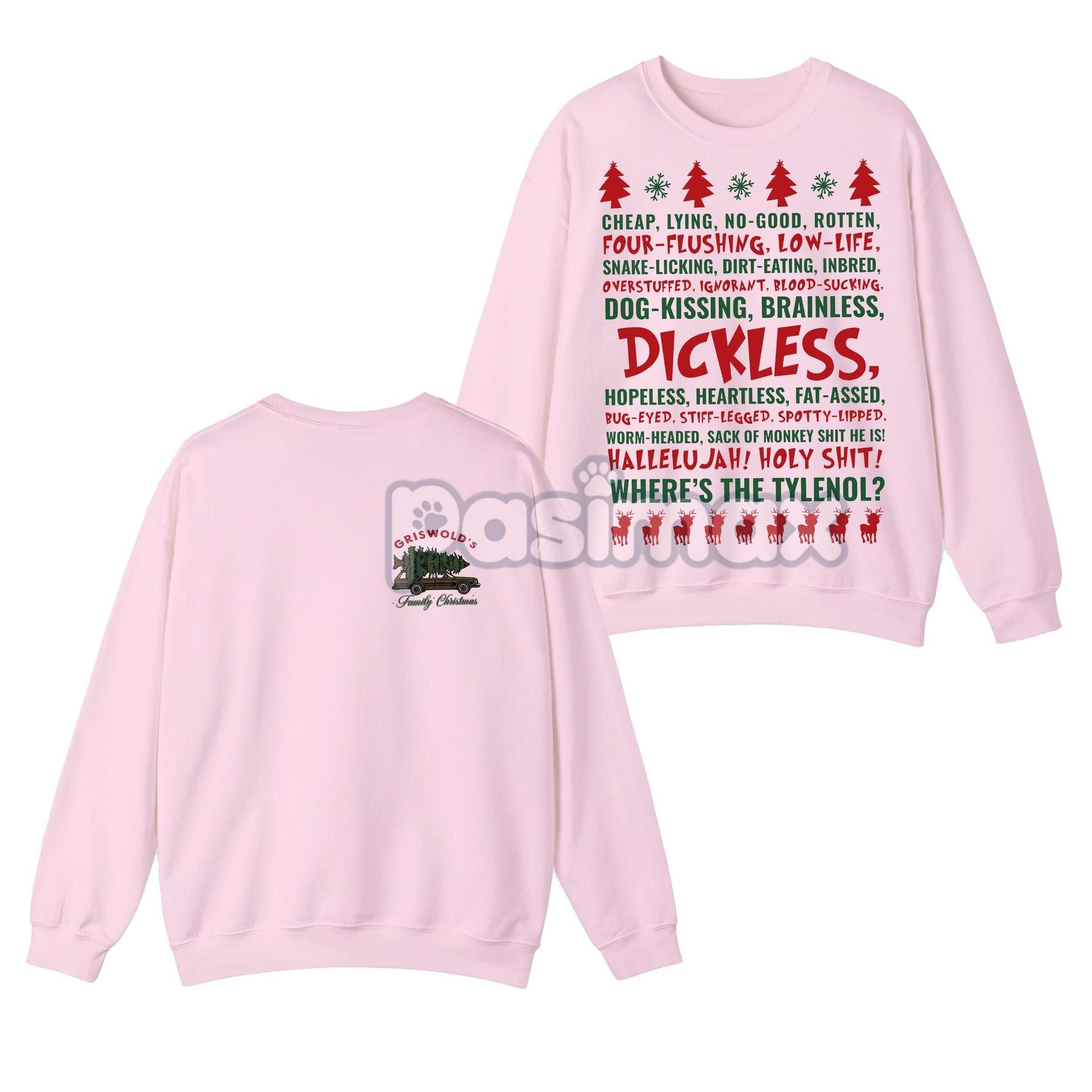 Dickless Griswold Christmas Sweatshirt – Funny National Lampoon's Movie Top-Pasimax
