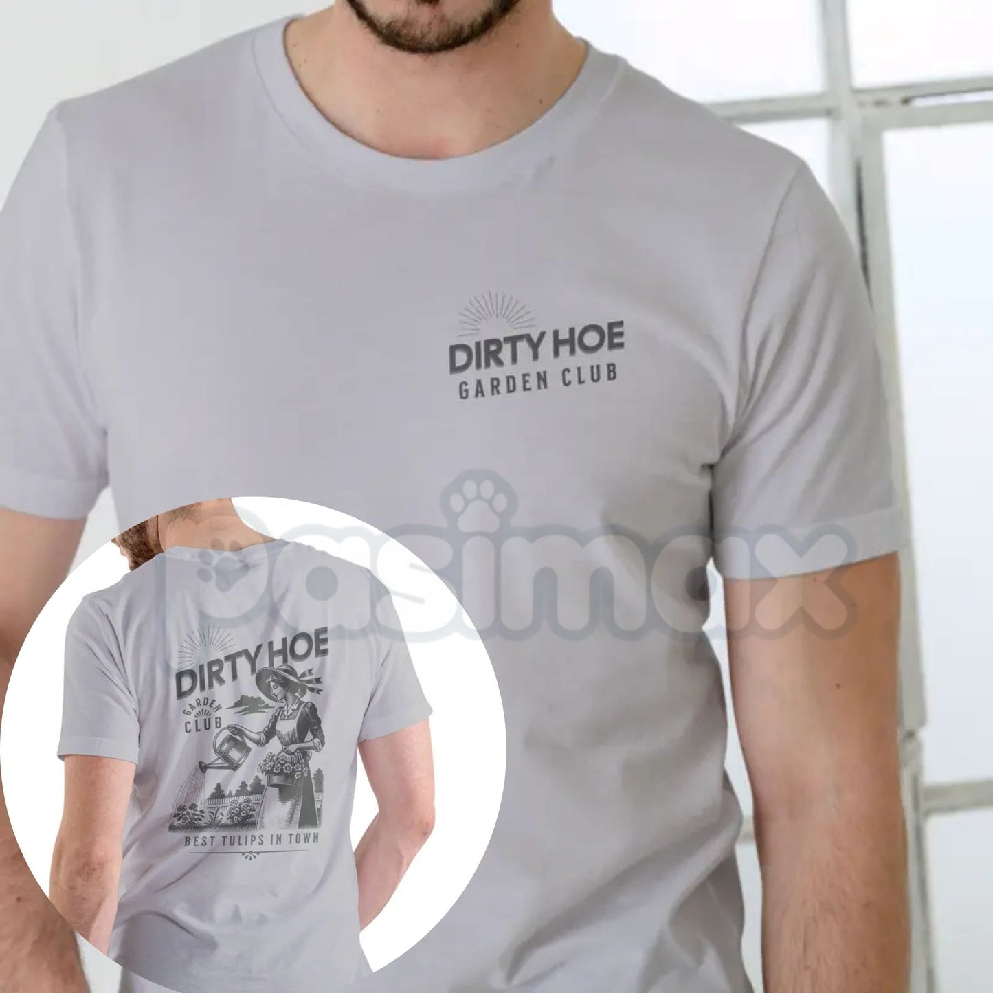 "Dirty Hoe Garden Club" T-Shirt – Funny Innuendo Gardening Graphic Tee-Pasimax