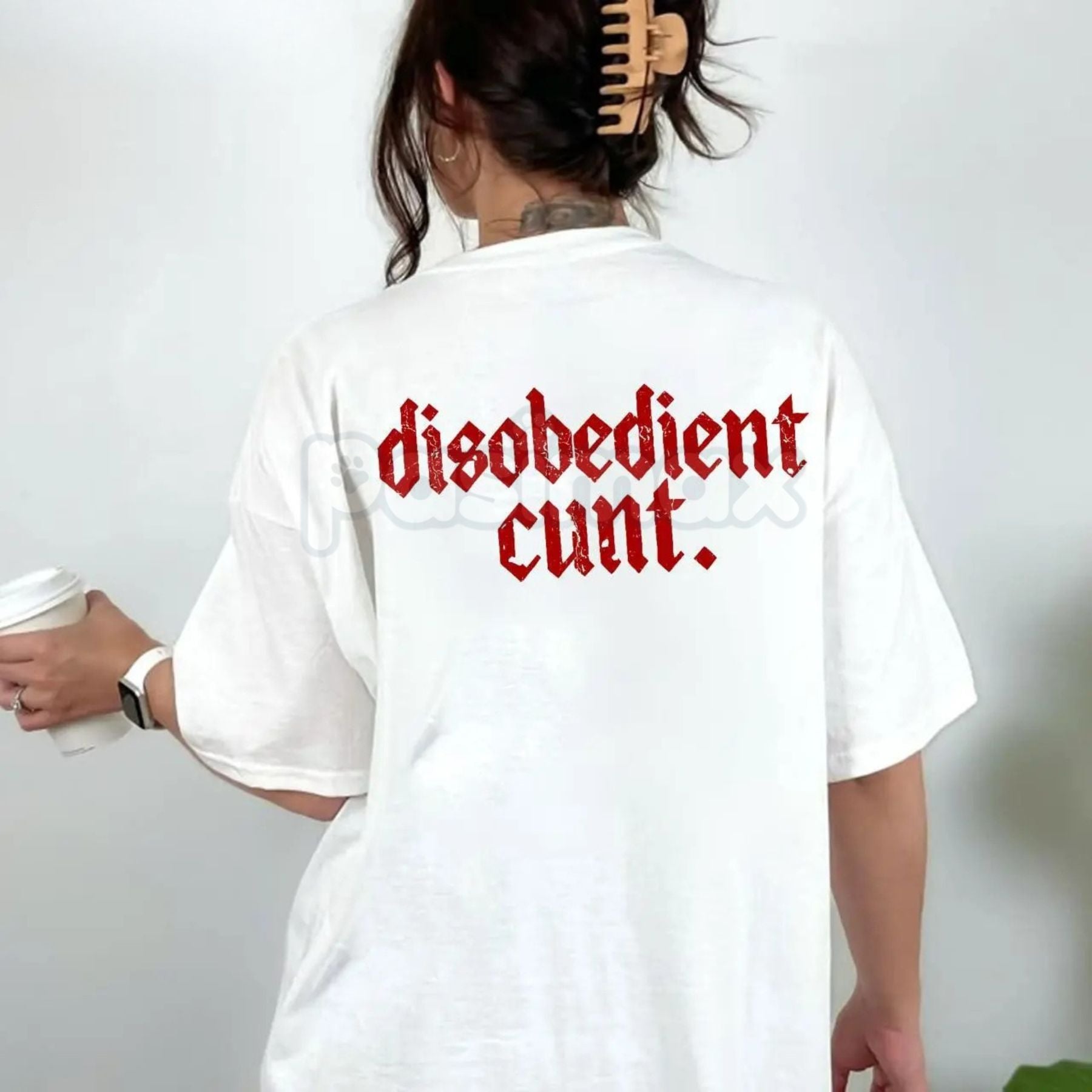 "Disobedient" Graphic T-Shirt - Rebel Streetwear Tee, Unisex Statement Shirt, Anti-Establishment Apparel-Pasimax