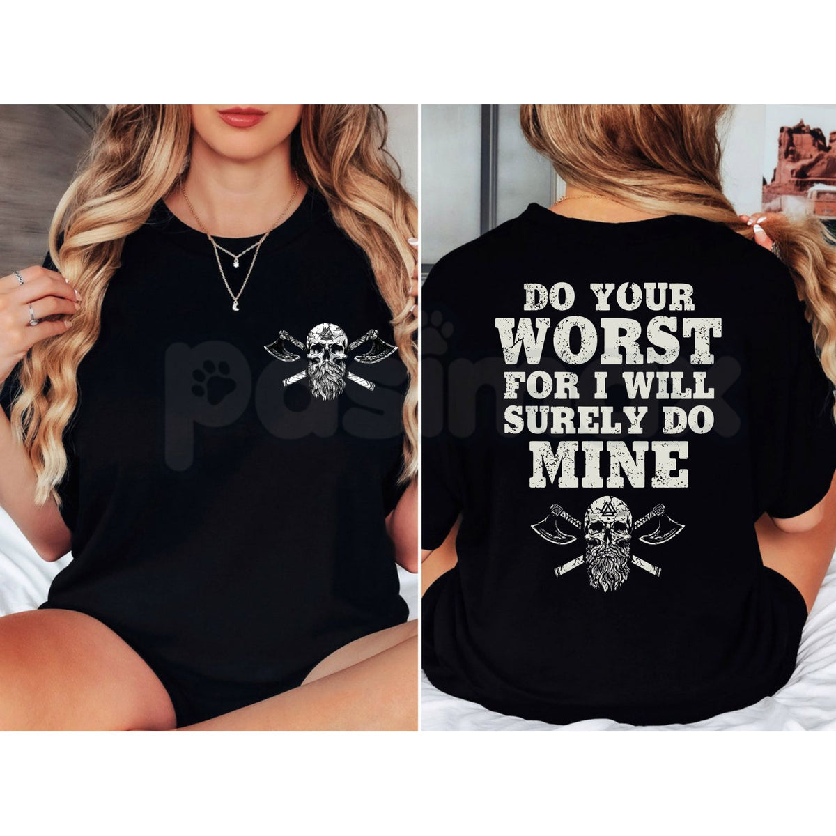 Do Your Worst For I Will Surely Do Mine T-Shirt – Dark Romantic Gothic Quote Graphic Tee-Pasimax