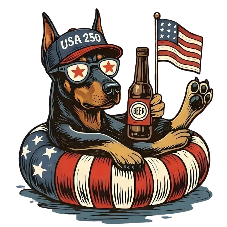 Comfort Colors® 250th Anniversary Dachshund 4th of July T-Shirt – Funny Patriotic Dog Lover Tee, Semiquincentennial USA 1776–2026 Shirt, Wiener Dog Independence Day Gift