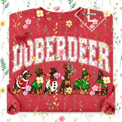 Christmas 30+ Dog Breed Sweatshirt | Merry Dogmas Holly Xmas Crewneck