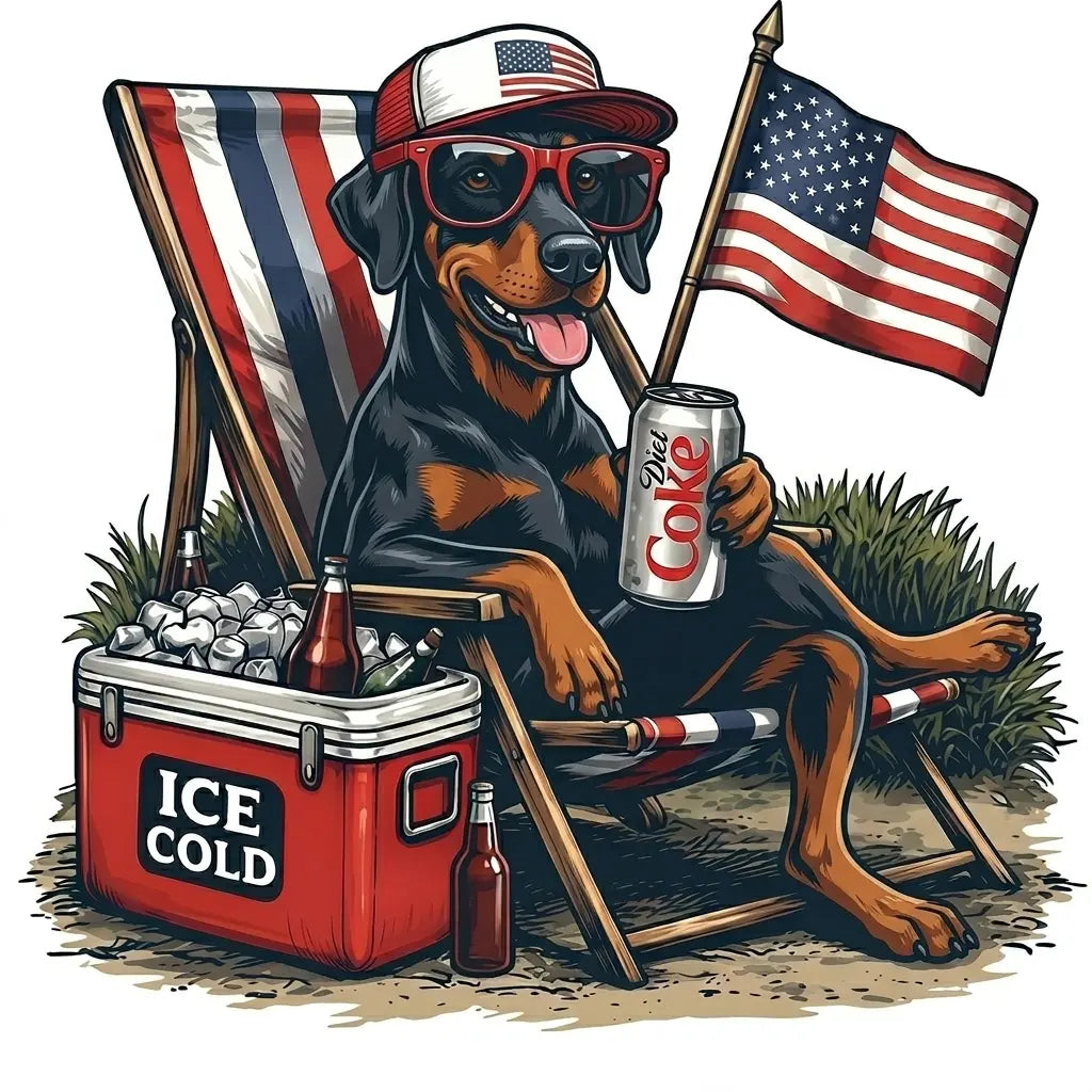Comfort Colors® 50+ Dog Funny 4th of July T-Shirt – Retro Labrador Retriever Diet Coke Graphic Tee, Patriotic Animal Meme Shirt, Vintage USA Dog Lover Top