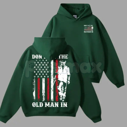 Don’t Let the Old Man In Hoodie – Inspirational Country Music Slogan Pullover, Vintage Staying Young Aesthetic Sweatshirt, Unisex Rugged Apparel-Pasimax