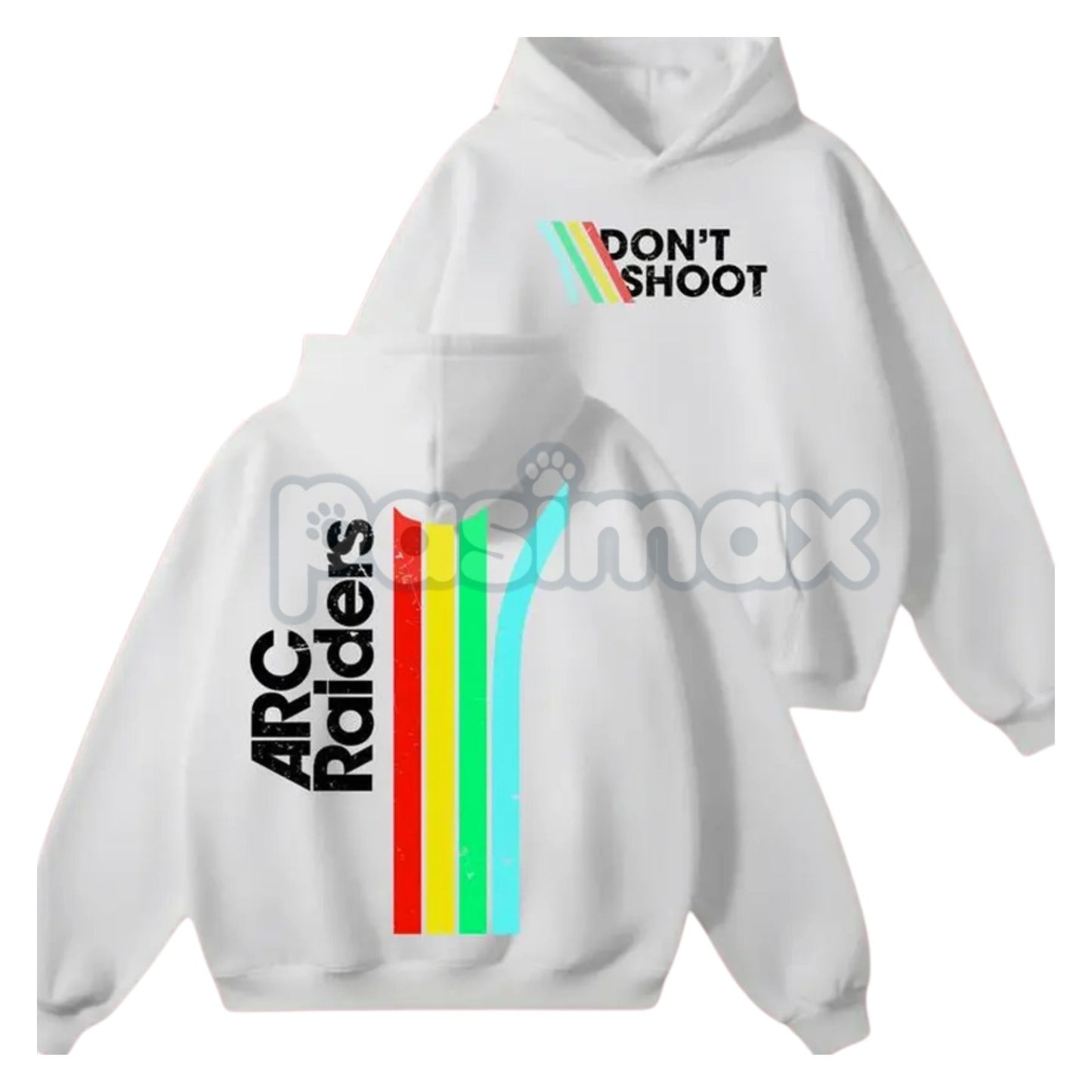 Don’t Shoot ARC Gaming 2-Side Hoodie – First Responder Roleplay Statement Pullover, Unique Gaming Apparel, Unisex-Pasimax