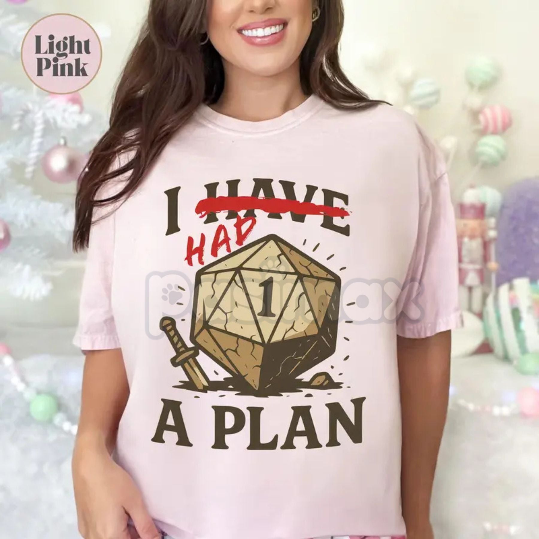 "Don't worry, I have a plan." D&D T-Shirt - Funny Dungeons and Dragons Slogan Tee, Tabletop Games Gift for Him Her, Gifts for Gamers-Pasimax