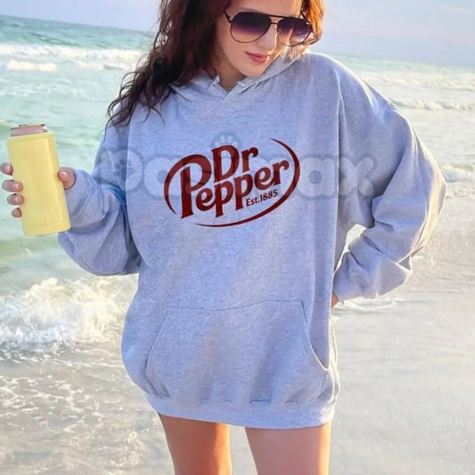 Dr Pepper Unisex Hoodie – Iconic Soda Brand Pullover, 23 Flavors Fan Apparel, Classic Drink Merch-Pasimax