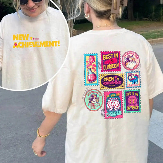 Dungeon Crawler Carl & Princess Donut T-Shirt - Funny LitRPG Fan Apparel, New Achievement Tee-Pasimax