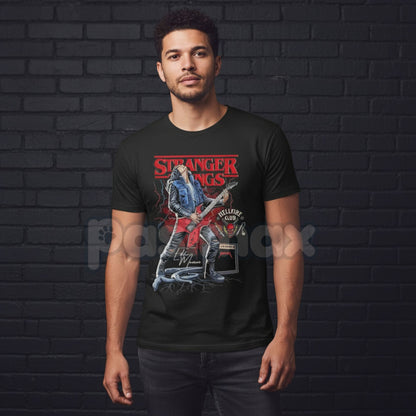 Eddie Munson Tribute T-Shirt - Stranger Things Hellfire Club Leader Tee, Vintage Metal Dungeons & Dragons Apparel, 80s Cult Hero Shirt-Pasimax