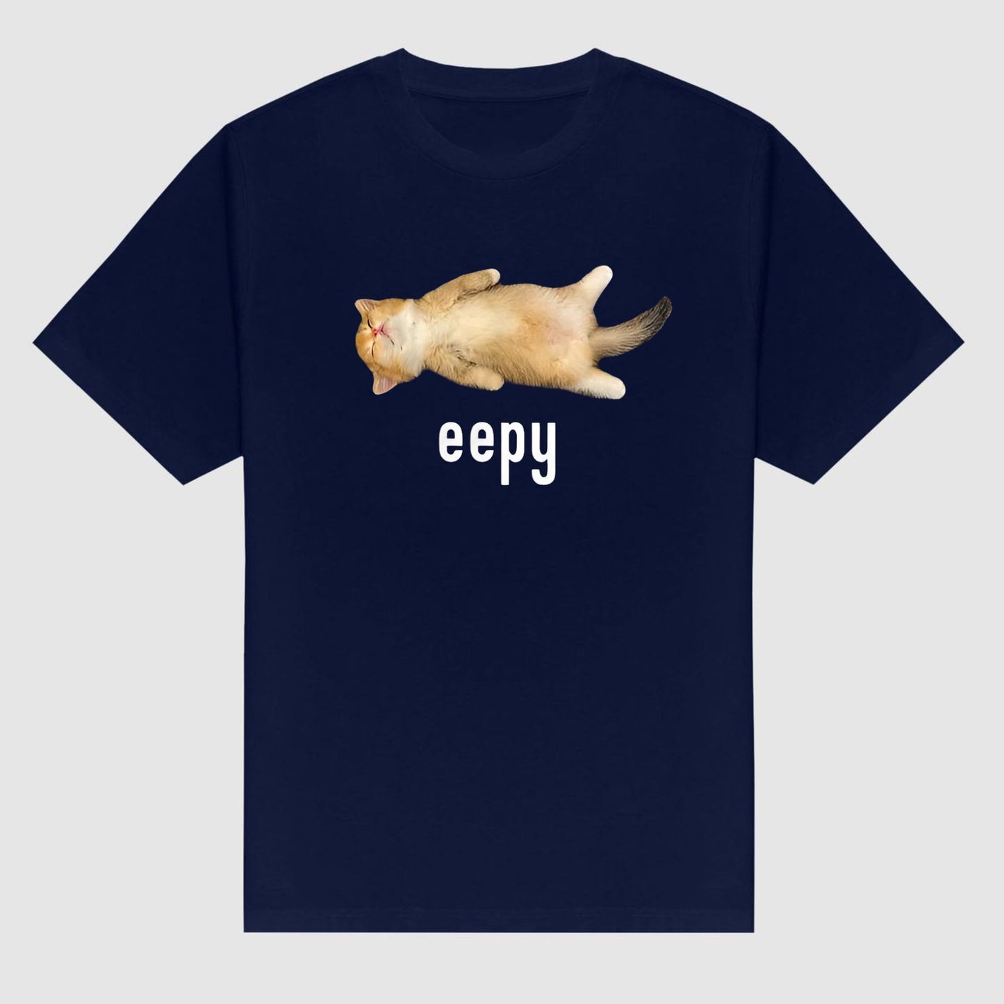 "Eepy Cat" Silly Sleepy Cat Meme T-Shirt - Cute Cat Lover Apparel, Funny Meme Tee-Pasimax