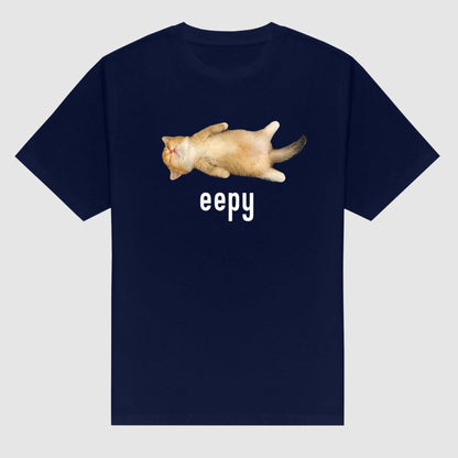 "Eepy Cat" Silly Sleepy Cat Meme T-Shirt - Cute Cat Lover Apparel, Funny Meme Tee-Pasimax