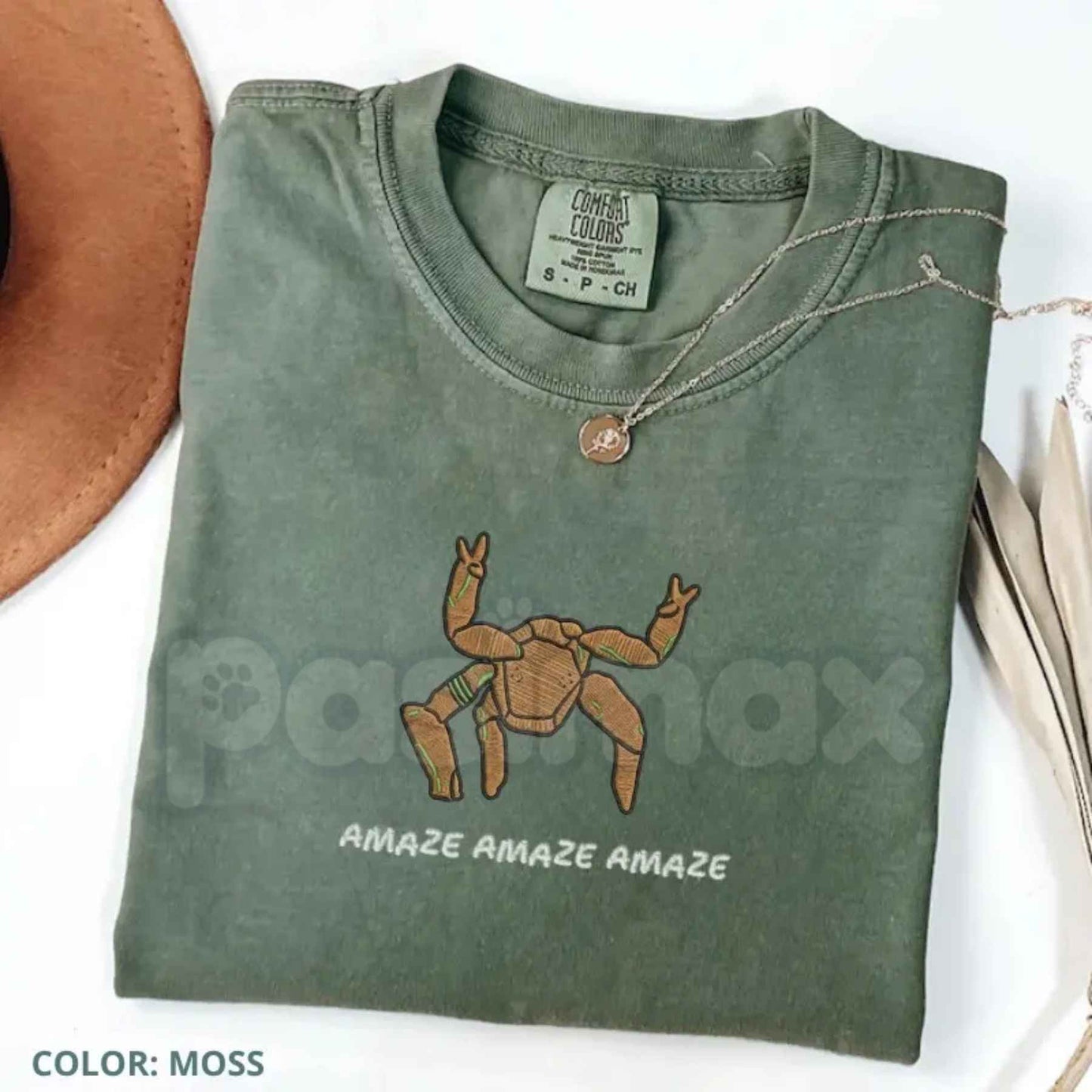 Embroidered Amaze Rocky Alien Comfort Colors T-Shirt – Project Hail Mary Sci-Fi Tee-Pasimax