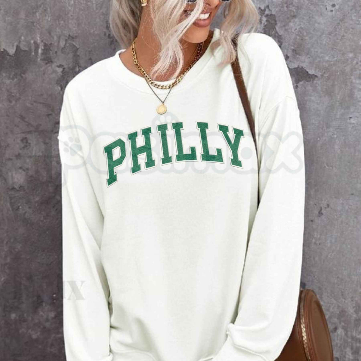 Embroidered "Go Birds" Sweatshirt – Philadelphia Football Fan Crewneck-Pasimax