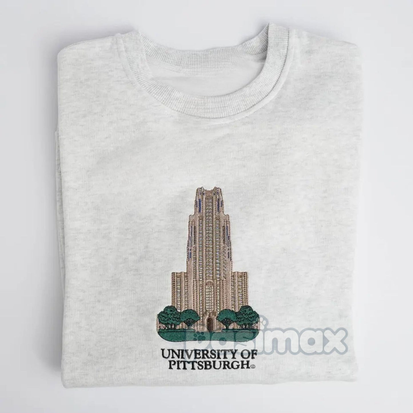 Embroidered University of Pittsburgh Sweatshirt – Pitt Panthers Crewneck-Pasimax