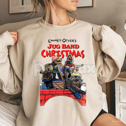 Emmet Otter's Jug Band Christmas Sweatshirt – Vintage Cartoon Movie Holiday Crewneck-Pasimax
