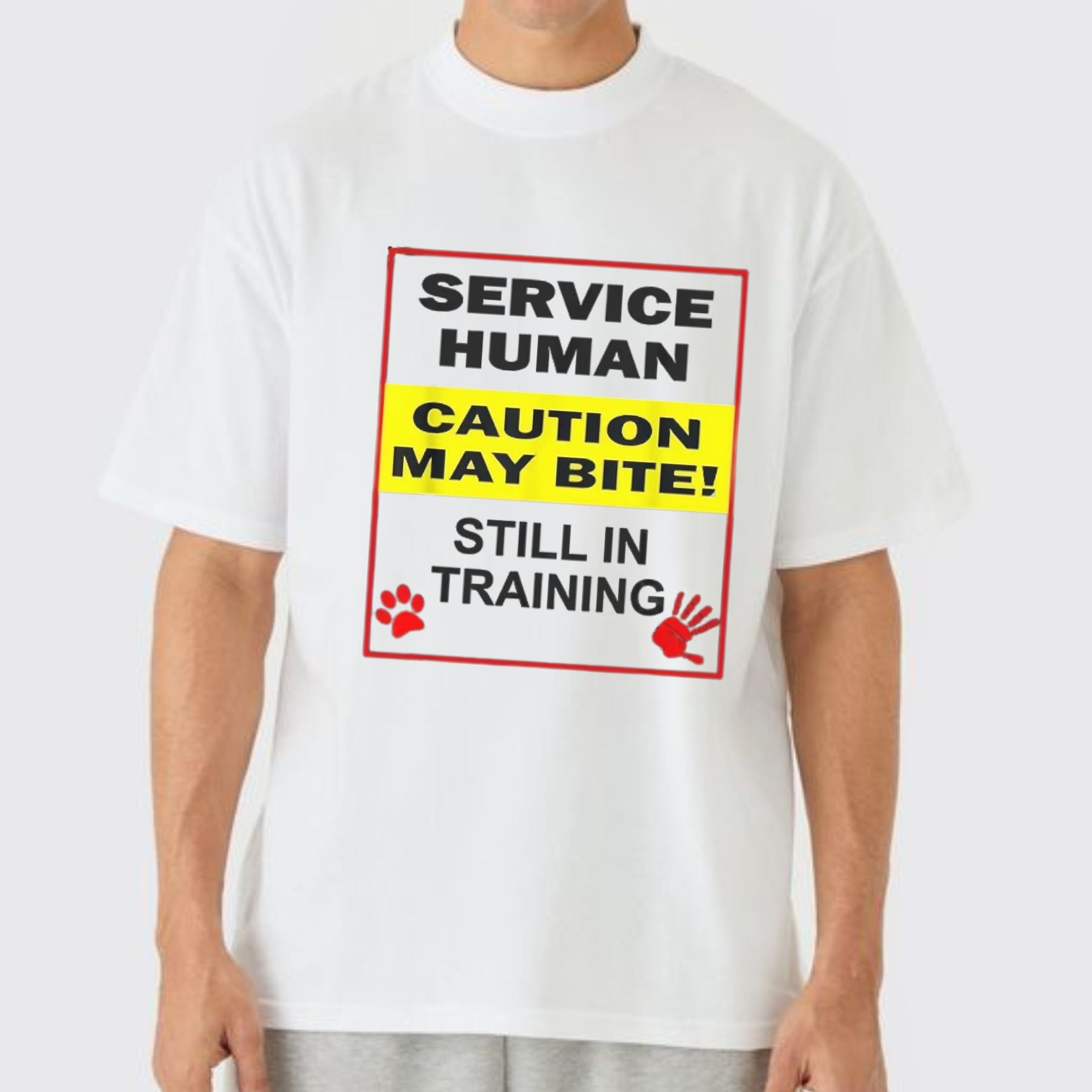"Emotional Support Human Do Not Pet" T-Shirt - Funny Service Dog Love Tee, Summer Gift for Dog Owners-Pasimax