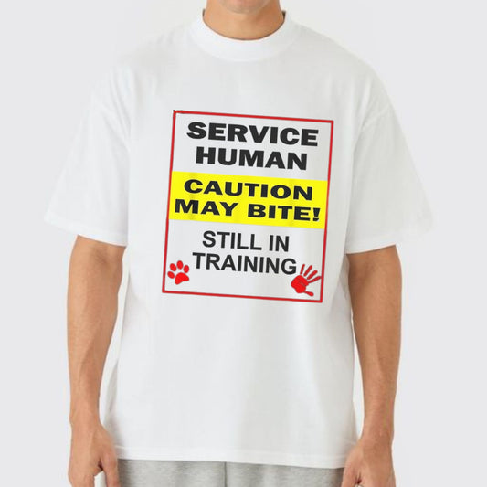 "Emotional Support Human Do Not Pet" T-Shirt - Funny Service Dog Love Tee, Summer Gift for Dog Owners-Pasimax