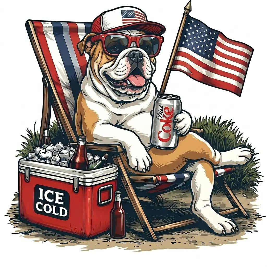 Comfort Colors® 50+ Dog Funny 4th of July T-Shirt – Retro Labrador Retriever Diet Coke Graphic Tee, Patriotic Animal Meme Shirt, Vintage USA Dog Lover Top