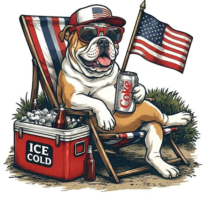 Comfort Colors® 50+ Dog Funny 4th of July T-Shirt – Retro Labrador Retriever Diet Coke Graphic Tee, Patriotic Animal Meme Shirt, Vintage USA Dog Lover Top