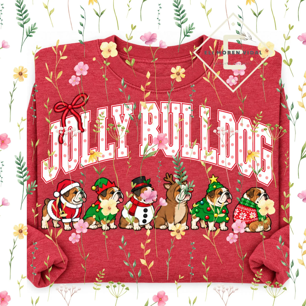 Christmas 30+ Dog Breed Sweatshirt | Merry Dogmas Holly Xmas Crewneck